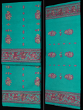 Vasanta: Emerald Baluchari with Magenta Butti