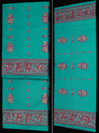 Vasanta: Emerald Baluchari with Magenta Butti